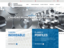 Tablet Screenshot of gamainoxidable.com